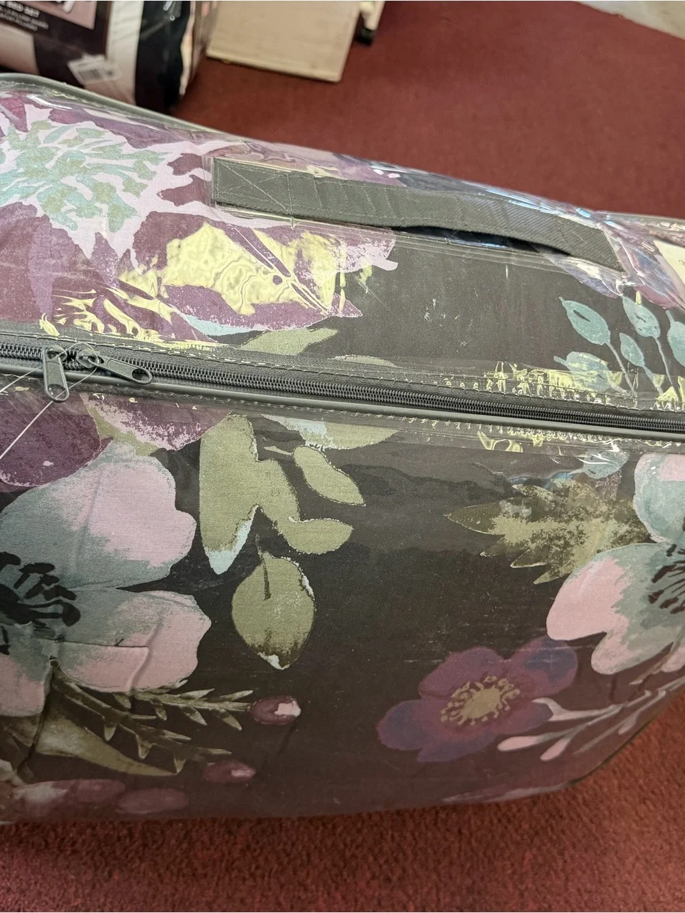Madison Park Floral Comforter Set in Purple and Gray